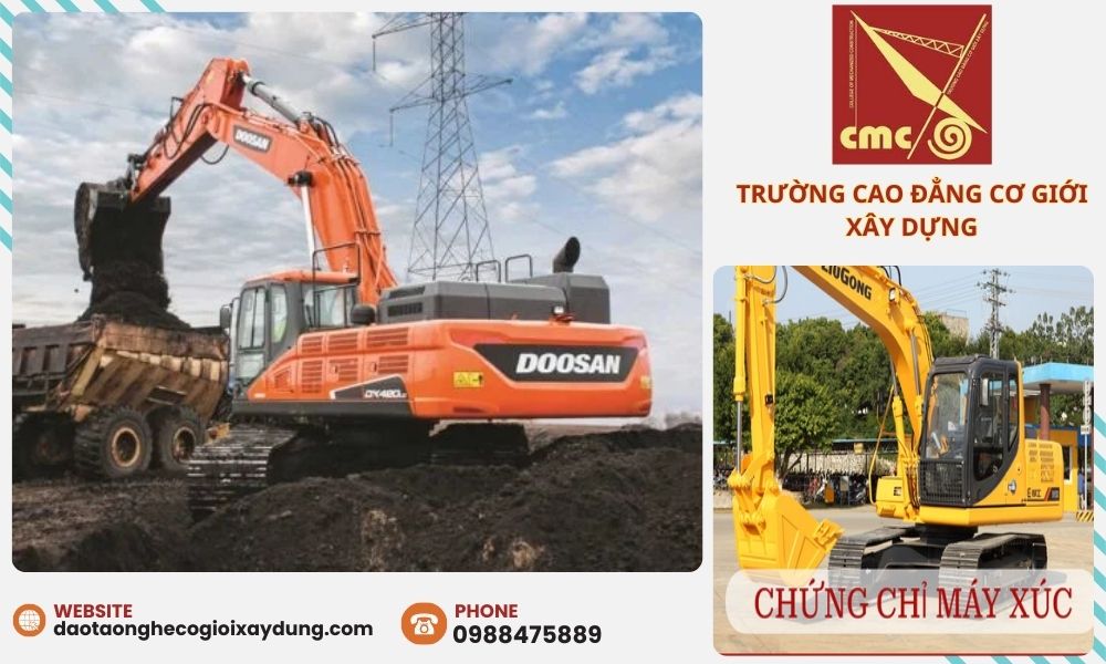 Chứng chỉ lái máy xúc hiện nay là một yêu cầu không thể thiếu đối với những người muốn làm việc trong ngành xây dựng