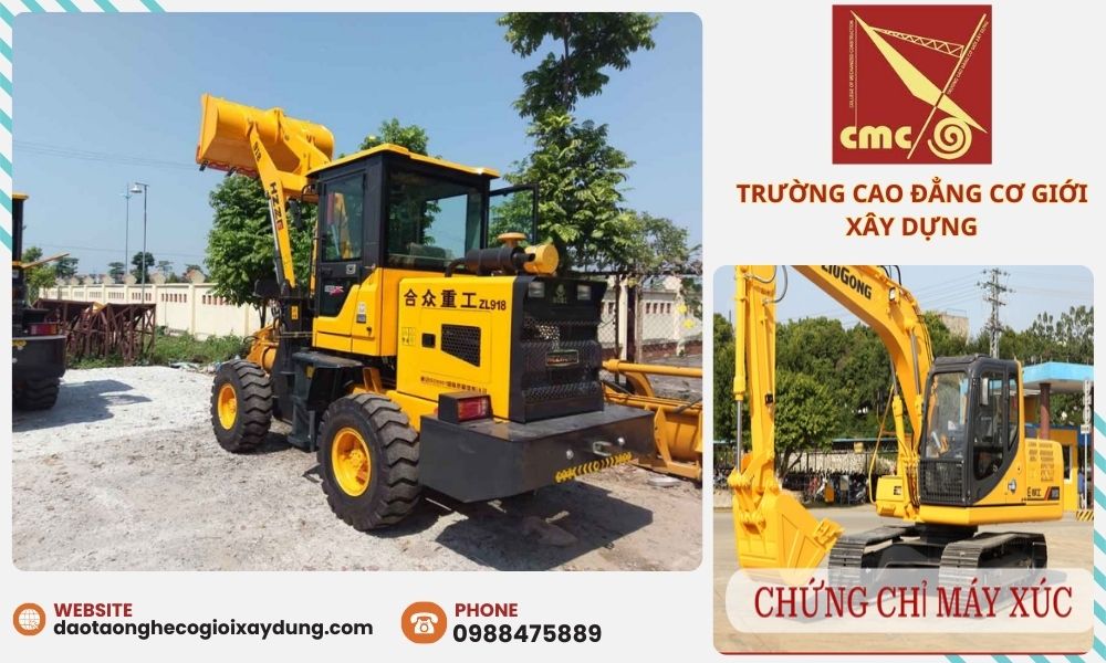Nếu bạn muốn tham gia khóa học máy xúc và đạt được chứng chỉ lái máy xúc, hãy liên hệ với Trường Cao Đẳng Cơ Giới Xây Dựng.