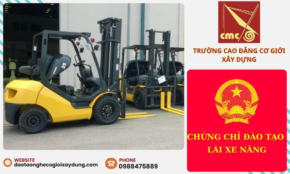Nếu bạn đang có nhu cầu học và thi chứng chỉ xe nâng, hãy liên hệ ngay với Trường Cao Đẳng Cơ Giới Xây Dựng